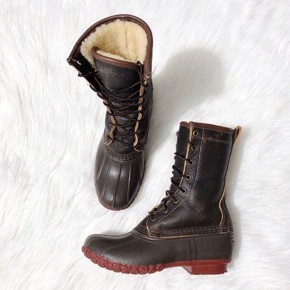 L.L. Bean Shoes - RESRVD▪️ll bean bison leather shearling lined boot